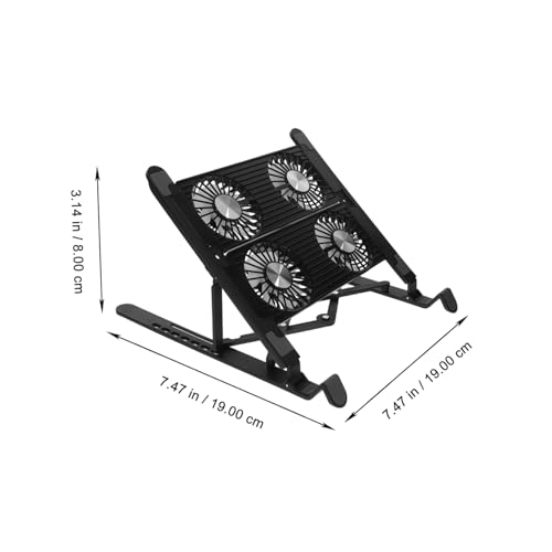 Soporte refrigerado ajustable para laptop, con ventilador USB, diseño portátil y compacto, para uso en oficina y escritorio miniatura 6