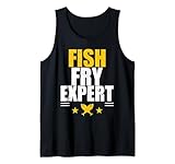 Experto en freír pescado divertido amante de la fritura Camiseta sin Mangas