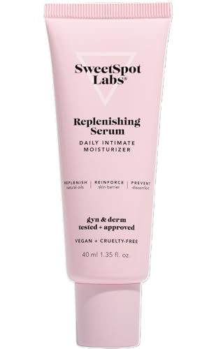 SweetSpot Labs Replenishing Serum, External Vaginal Moisturizer, Perimenopause, Pregnancy and Postpartum Care for Dry Intimate Skin, 1.35 oz