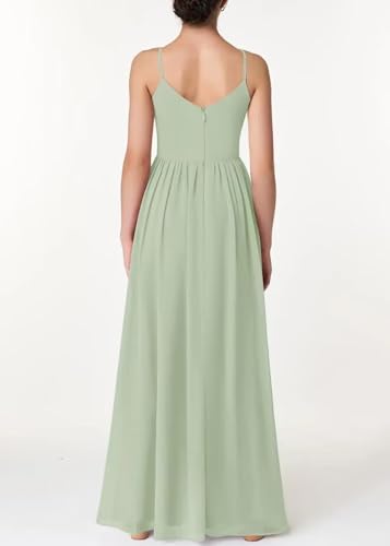 Junior Bridesmaid Dresses for Wedding Sleeveless Chiffon Flower Girl Dress A Line Formal Evening Party Gown4