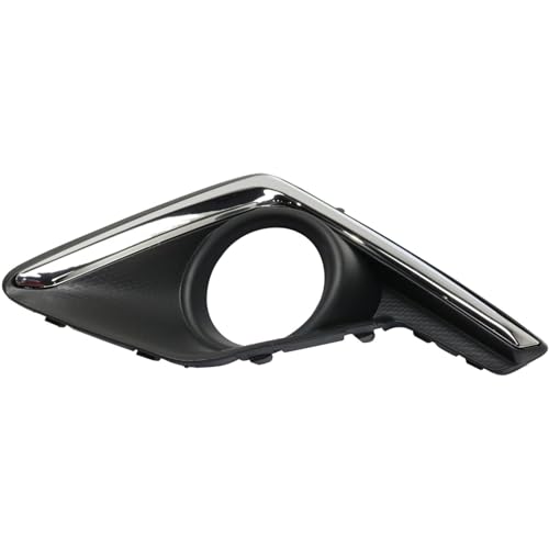 Fog Light Trim Compatible with CROSSTREK 16-17 FRONT FOG LAMP MOLDING RH AND LH, Textured Black, w/Chrome Trim 57731FJ420,57731FJ430 miniatura 5