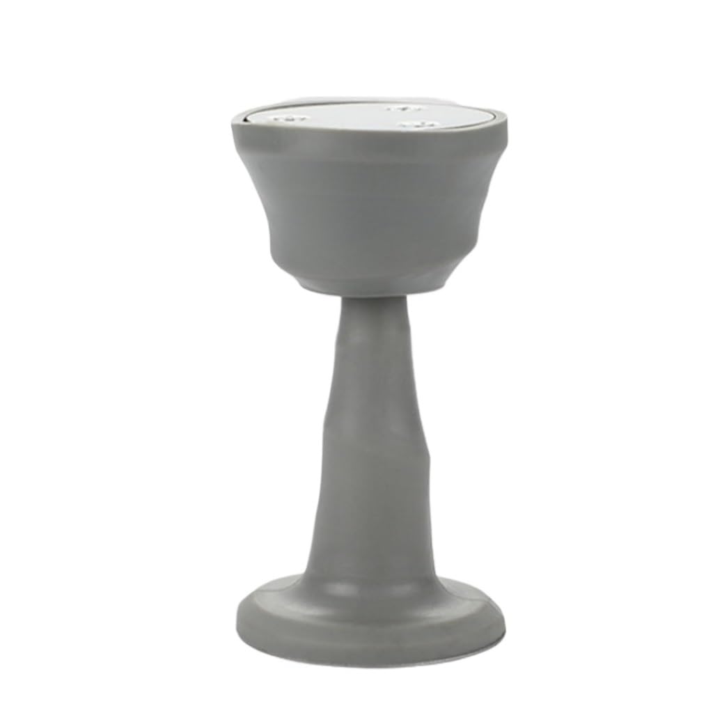 Butée de porte silicone gris amortisseur de choc et ventouse silencieuse non perforée