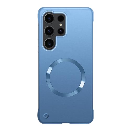 Coque magnétique Samsung S26 housse antichoc mince et protection bleu givré sans cadre