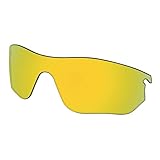 Predrox Gold Mirror RadarLock Edge Lenses Replacement for Oakley Sunglass OO9183 Polarized
