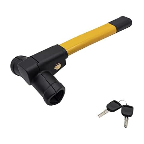 ZEKER Car Steering Lock Universal Fit Maximum Security Steering Wheel Lock for Cars and Vans, Anti-Theft T-Bar Steering Wheel Immobiliser to Deter Thieves and Secure Your Vehicle Cover