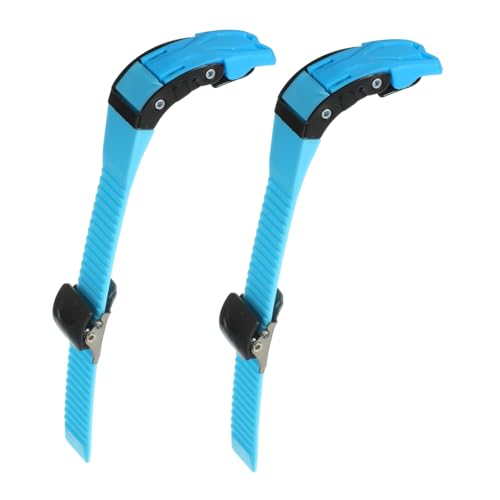 FOYTOKI Skating Shoes Accessories Energy Belt Blue 2 Pieces Universal Fit Sturdy Plastic Easy Adjustment