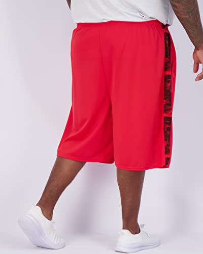 Image of Real Essentials Men's Big & Tall 3-Pack Dry Fit & Mesh Active Athletic Perfomance Shorts (3X-5X)