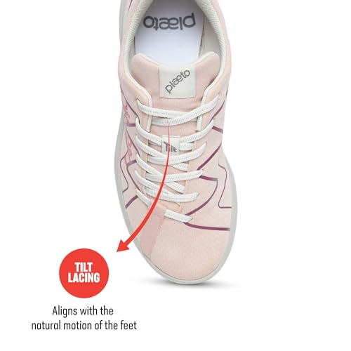 Image of Plaeto Women's Gully Multiplay Sports Shoes| Lightweight Shoes with Breathable Air Mesh | Floease Cushioning for Lasting Comfort
