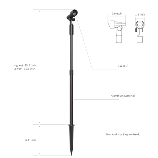Malibu LED ORB 10-Watt Equivalent Floodlight (w/Telescoping Pole)