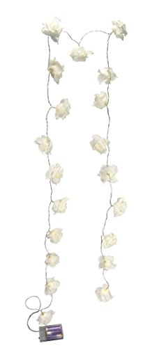 LED Lichterkette Rosen Rosenblütenkette Girlande Ranke Blumenranke...