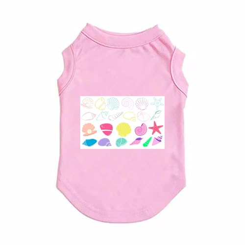 CNJKS 犬 服 ルームウェア 着せやすい 袖なし かわいい ピンク 犬の服 犬洋服 着脱 簡単 XS 春 夏 春夏 中型犬 小型犬 大型犬 女の子 男の子 おしゃれ Tシャツ 可愛い 小型犬服 お散歩 お出かけ ペット服