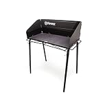 Petromax Outdoor Cooking Table for Dutch Ovens, Steel Camping Cookware Stand with Windbreak and Hooks, Holds Up to 220 Pounds, 17.7" x 35.4"