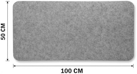 Orret Home 100x50 cm Büyük Keçe Masa Pedi – Kaymaz Anti-Statik Bilgisayar ve Klavye Altlığı, Ofis ve Ev İçin Masa Koruyucu Mouse Pad, Geniş Çalışma Alanı Masa Paspası - Görsel 7