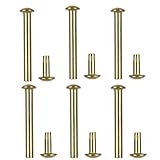 10 Pack Folding Fan Shaft Rivets and Nuts Repair Kit,30mm/1.18inch Length Fastener Nails Replacement for Foldable Fan,Big Hand Fan,Bamboo Fans,Dancing Fan,etc.