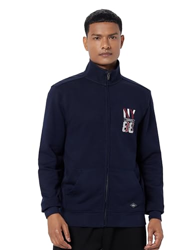 Image of Van Heusen Men's Cotton High Neck Sweatshirt