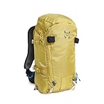 ALTUS SAIOA | Mochila de esqui | Mochila de traves...: ACTIVIDADES: Mochila diseñada expresamente para la práctica de esquí de travesía con tejidos robustos pero ligeros Mochila esquí de travesia con hombreras ergonómicas con ajuste de pecho Porteo esquís de manera lateral Color oil yellow y hombreas neg...
