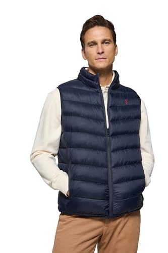 Polo Club Chaleco Ultralight para Hombre con cierre de Cremallera - Vest for Men