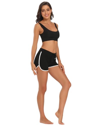 Image of HDE Women's Retro Fashion Dolphin Running Workout Shorts