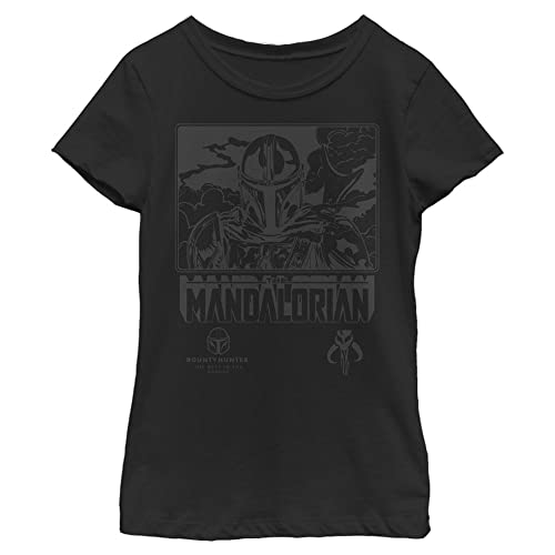 T-shirt Star Wars Mandalorian fille noir taille L idéal pour le collège
