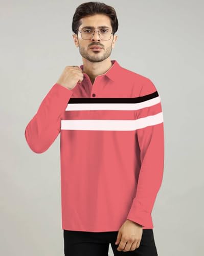 Image of AUSK Men Polo T-Shirt || Full Sleeves Polo T Shirts for Men || Mens T-Shirts
