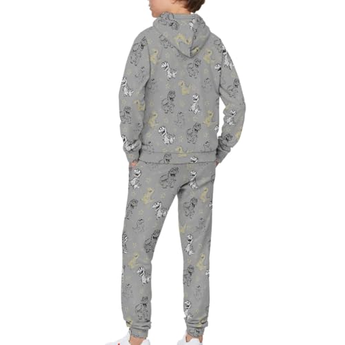 HUIACONG Girls Sweat Set for Kids Sweatsuits Children Boys Sweat Suit4