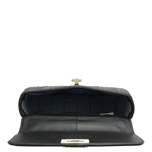 Image of Da Milano Women's Leather Shoulder Bag - Black