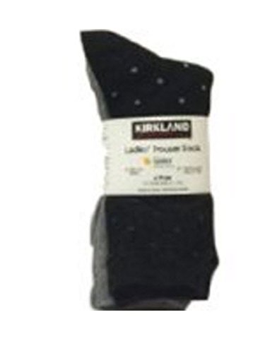 Kirkland Signature Ladies Trouser Socks, 6 Pairs (Gray/Gray Pattern/Charcoal)