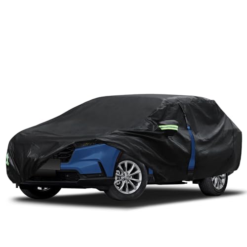 Image of Car Cover Fit for Honda CRV 1997-2025, Toyota RAV4 2006-2025, Migaven Waterproof Full Exterior Cover Sun Rain Protection with Door Zipper and Cotton Lining