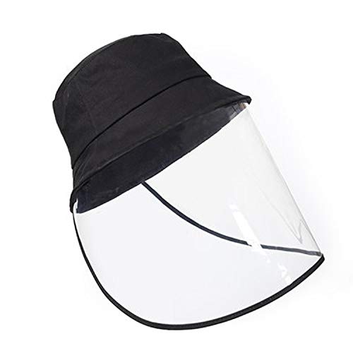 Preisvergleich Produktbild ONTA Gesichtsschutz Schutz Hat, Außenwinddichtes Sonnenschutz-Hut, Abnehmbare und Wieder Verwenden Gesichtsschutzschild, Transparentes Gesichtsschutzschild für Küche / Camping