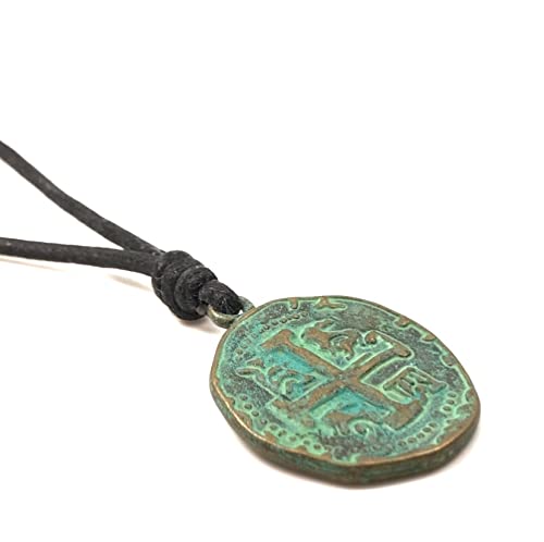 Vintage Design Roman Coin Cross Pendant 