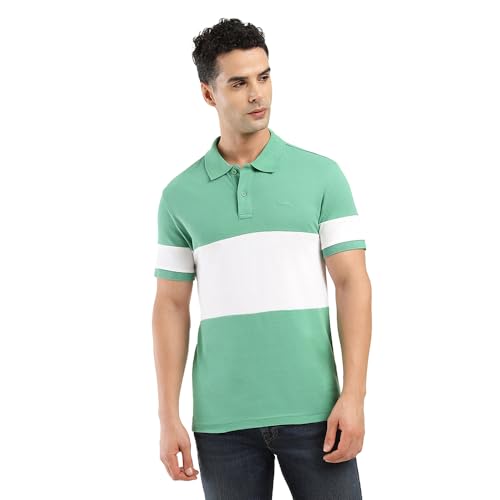 Image of Levi's Men's Cotton Regular Fit Solid Polo T-Shirt