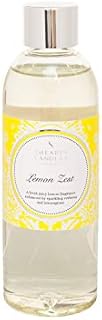 Shearer Candles Lemon Zest, Diffuser, Scented Refill, Fragrance & Essential Oils, Yellow, Silver, White, 200ml