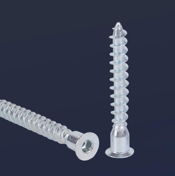 20pcs M5 M7 kitchen cabinet screws bolts Allen furniture self-tapping screw countersunk hex socket self-attack nail point tail - (Size: M5x50mm)