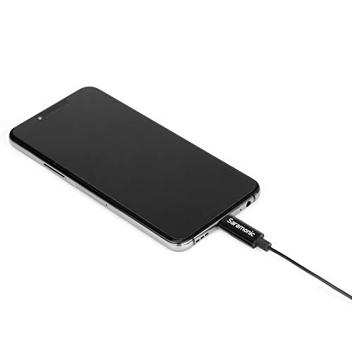 Image of Saramonic Dual USB Type-C Microphone, Omnidirectional Lavalier Microphone with USB C Adapter for Pixel Samsung Galaxy Android iPad Pro MagicBook YouTube, Vlog Video Recording, Interview (19.6ft)