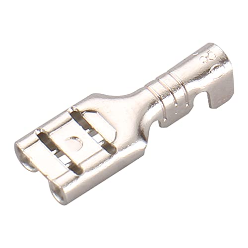 Baomain Female Spade Quick Splice Crimp Terminals 4.8Mm Crimp Connector Non Insulated Pack Of 100 cover