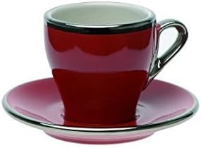 Handcrafted Premium Tulip Cappuccino Flatwhite Coffee Cup 150ml (Red)