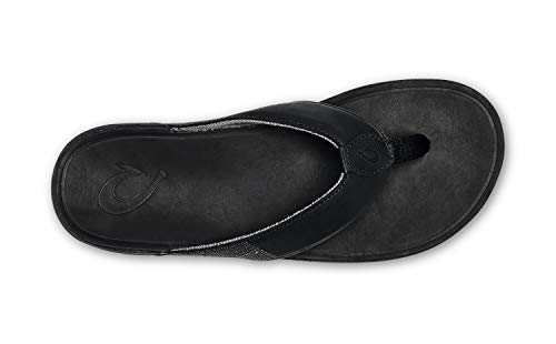 Image of OluKai Tuahine Men's Waterproof Leather Sandals, Versatile Beach Flip Flops, Arch Support & Comfort Fit, Lightweight & Durable, Enhanced Grip & Traction