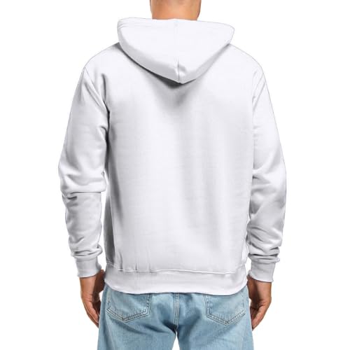 Mens Hoodie Long Sleeve Casual Pullover Hooded Sweatshirt Warm Fleece Pullover Loose Fit Sweatshirts for Everyday Wear2