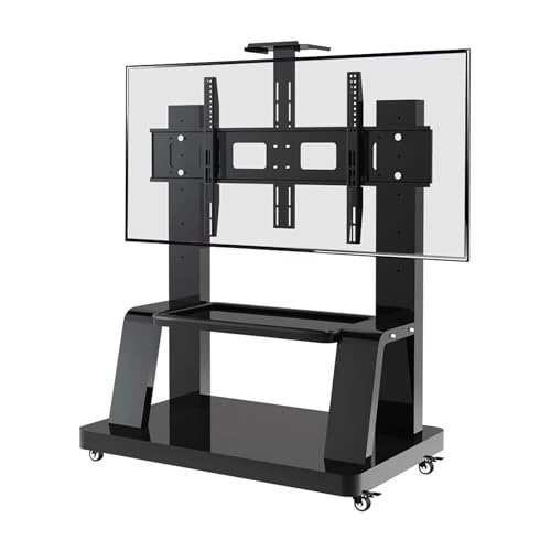 Soporte móvil para TV con ruedas, hasta 500 lb miniatura 1