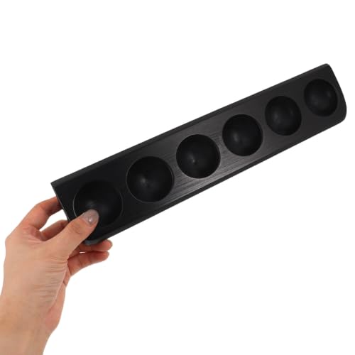 Exhibidor de bolas de golf de madera noble con base ancha engrosada ABOOFAN 4