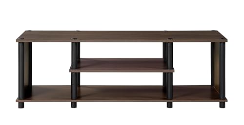 Image of DeckUp TV1240B Tube-N-Turn Engineered Wood TV Unit (Walnut, Matte Finish)