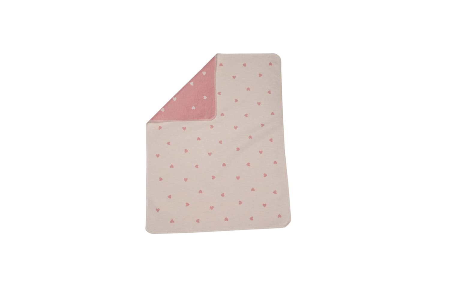 Fussenegger Babydecke Manta Pequeña Manta Niño Herzen allover altrosa