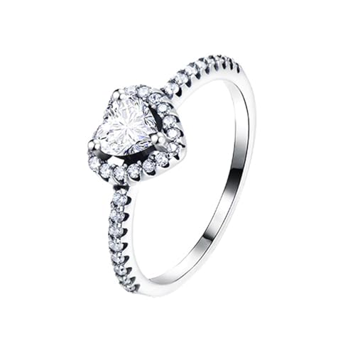 Bague fiançailles or blanc moissanite 4mm élégante pour femme