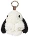 YISEVEN Mini Plüsch Kaninchen Schlüsselanhänger Osterhase Anhänger Fell Kuscheltier Hase Bommel Türdekoration Häschen Taschenanhänger Tier Zubehör Geschenke Frauen Mädchen Auto Tasche, Schwarz & Weiß