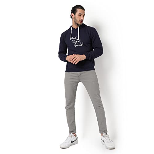 Image of CAHOOT Men's Printed Sweatshirt Regular Fit for Casual Wear | Full Sleeve | Cotton | Stylish Sweatshirt Crafted with Comfort Fit and High Performance for Everyday We