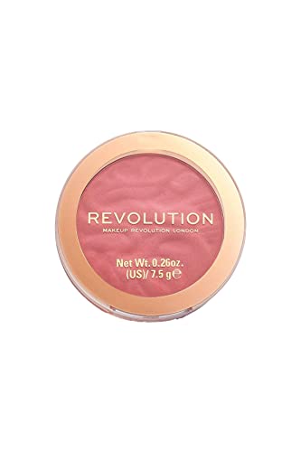 Makeup Revolution Blusher Reloaded, Powder Blush Makeup, Highly Pigmented, All Day Wear, Vegan & Cruelty Free, Rose Kiss, 7.5g