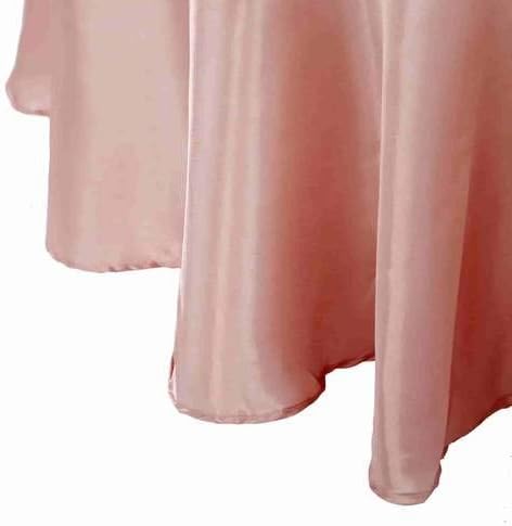 Miniatura 7 de BalsaCircle - Mantel redondo de satén de 108 pulgadas, color rosa polvoriento, para bodas, fiestas, catering, cocina, comedor, eventos, cocina y
