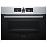 Bosch 636BS3 Serie 8 Einbau-Backofen mit Dampfstoß-Funktion (Schwarz)