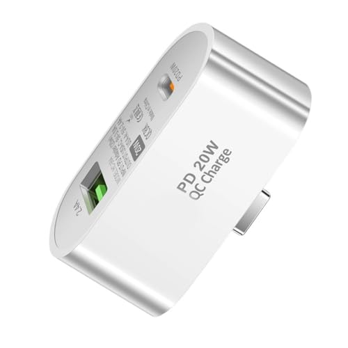 SELVFZ Tragbarer USB C Adapter Lade Multi Geräte Splittertyp C 20W USB 2.4A Für Smartphone Tablets Expander