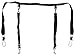 Bushwhacker - Paws n Claws Two Dog Truck Bed Cross Tether SUV Double Pet Leash Harness Vehicle Dual Restraint Lead Barrier Tie Out